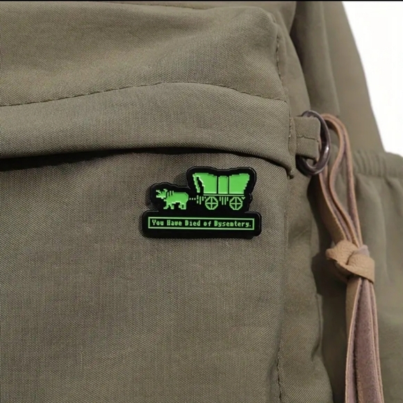 "You Have Died of Dysentery" Oregon Trail Enamel Pin - Picture 6 of 6